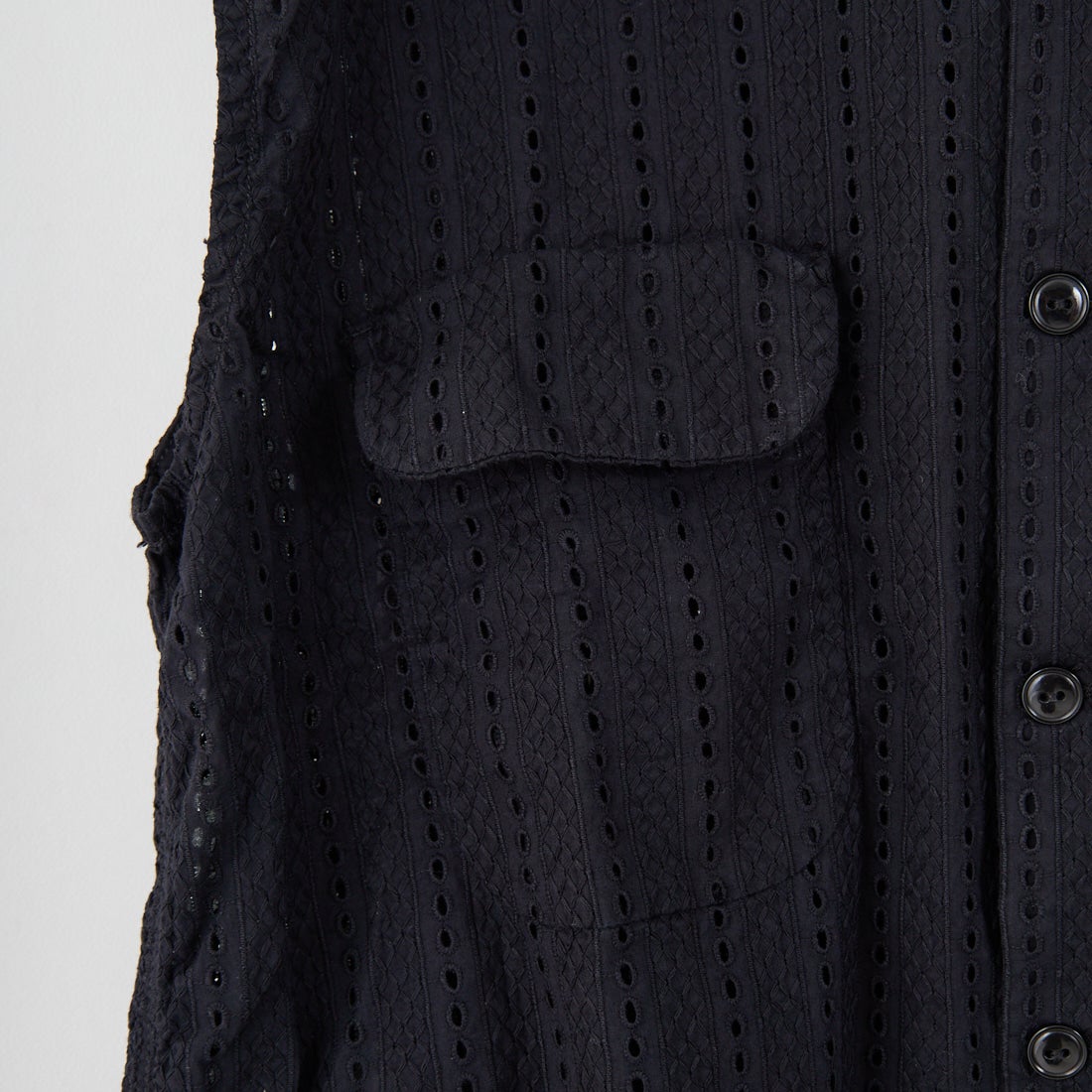 THE ALASKAN [アラスカン] ハコバストライプ ノースリーブブラウス [AL251HS16021] BLACK