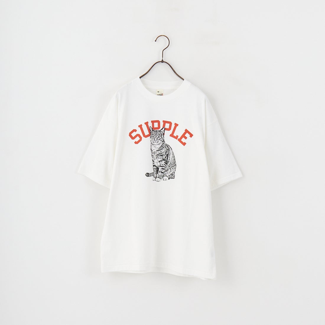 SCREEN STARS [スクリーンスターズ] 別注 ドッグ&キャットプリントTシャツ [2522-SSIN-JF] WHT CAT