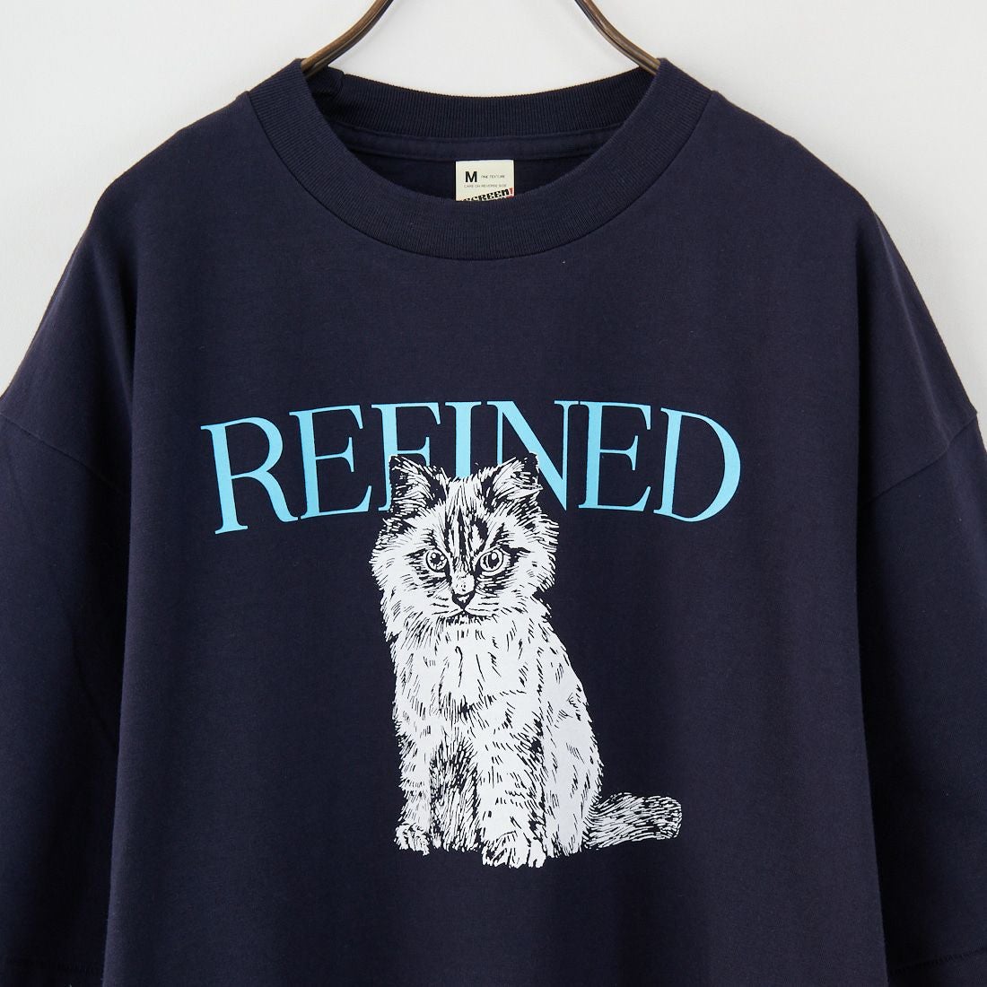 SCREEN STARS [スクリーンスターズ] 別注 ドッグ&キャットプリントTシャツ [2522-SSIN-JF] NVY CAT