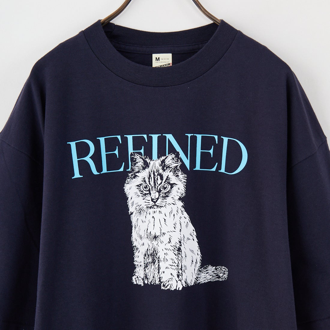 SCREEN STARS [スクリーンスターズ] 別注 ドッグ&キャットプリントTシャツ [2522-SSIN-JF] NVY CAT