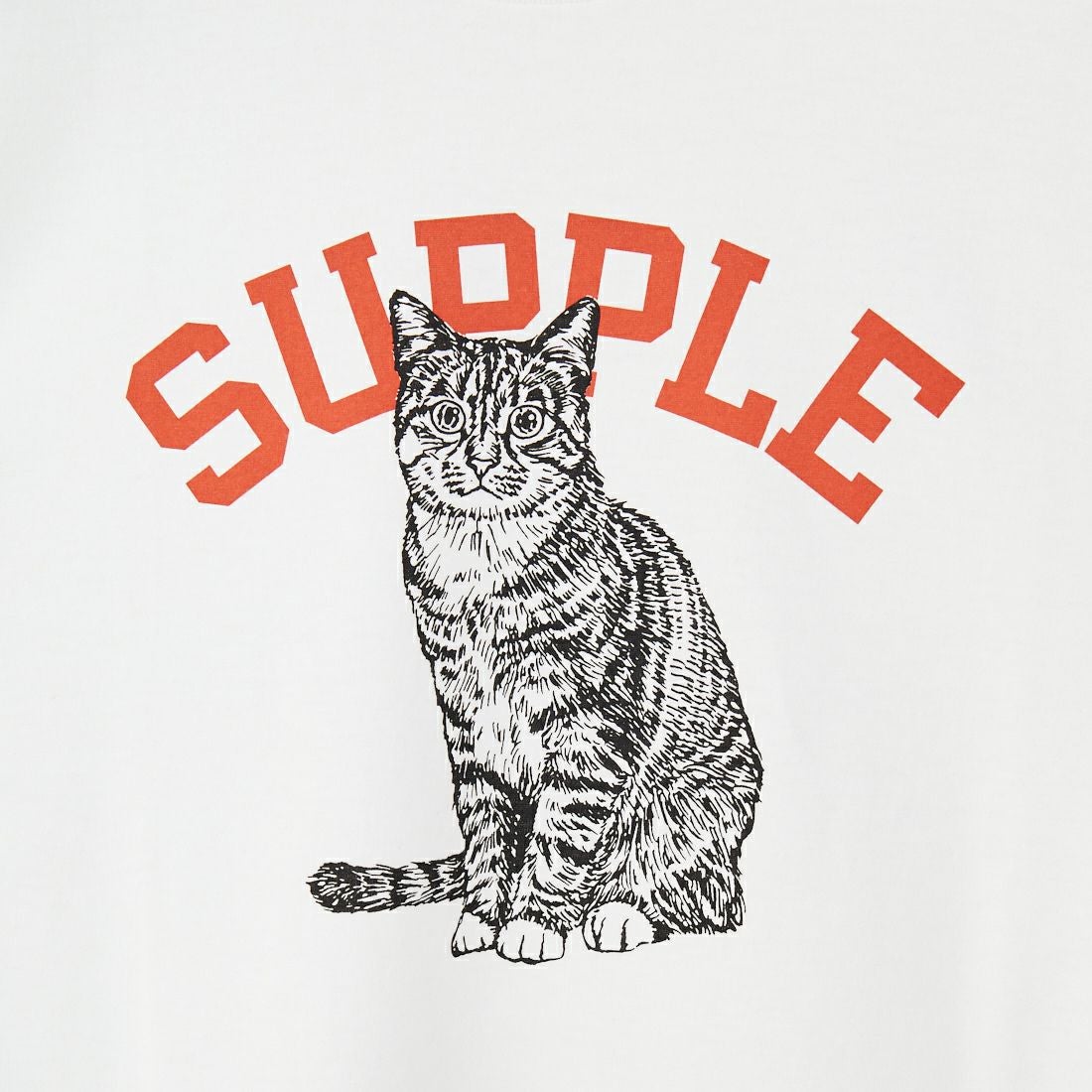 SCREEN STARS [スクリーンスターズ] 別注 ドッグ&キャットプリントTシャツ [2522-SSIN-JF] WHT CAT