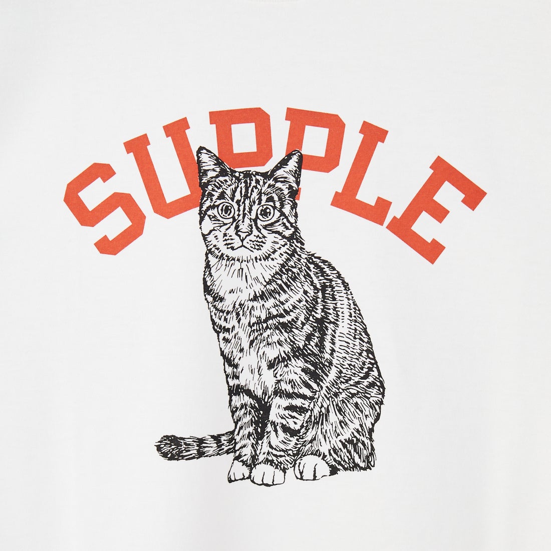 SCREEN STARS [スクリーンスターズ] 別注 ドッグ&キャットプリントTシャツ [2522-SSIN-JF] WHT CAT