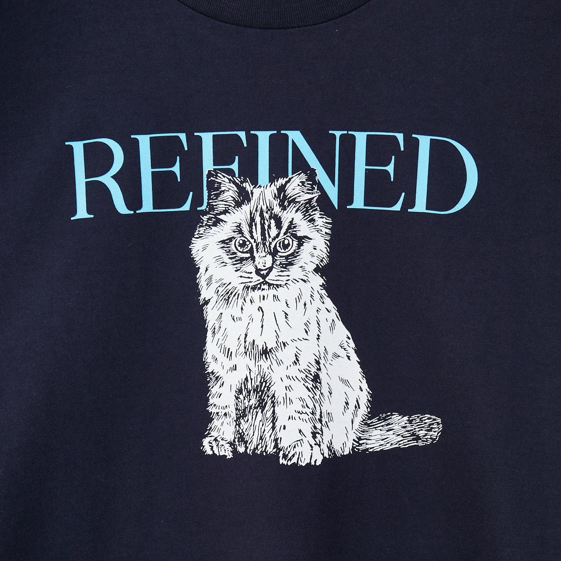 SCREEN STARS [スクリーンスターズ] 別注 ドッグ&キャットプリントTシャツ [2522-SSIN-JF] NVY CAT