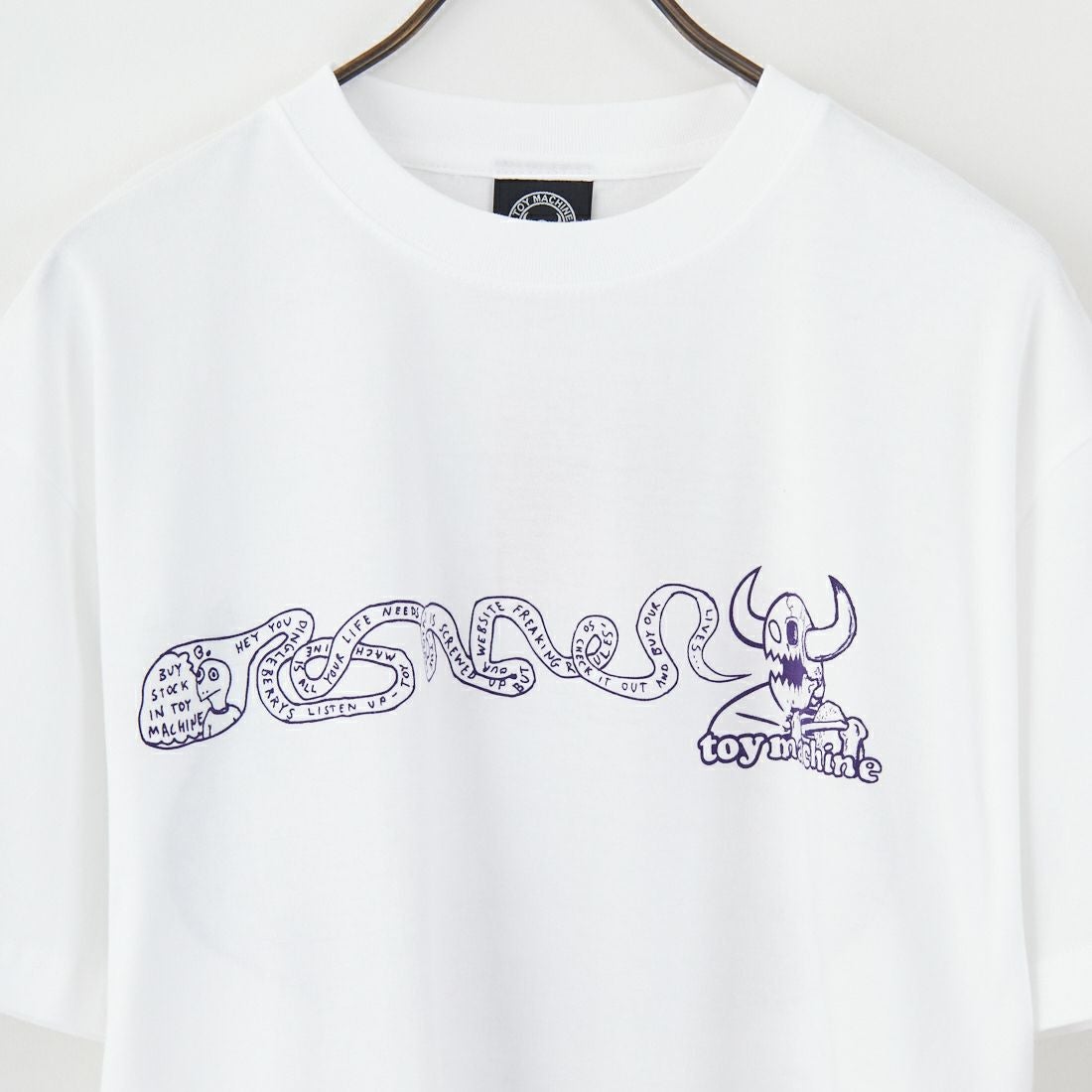 toy machine [トイマシーン] フィストロゴ ショートスリーブTシャツ [TMSFST12] WHITE