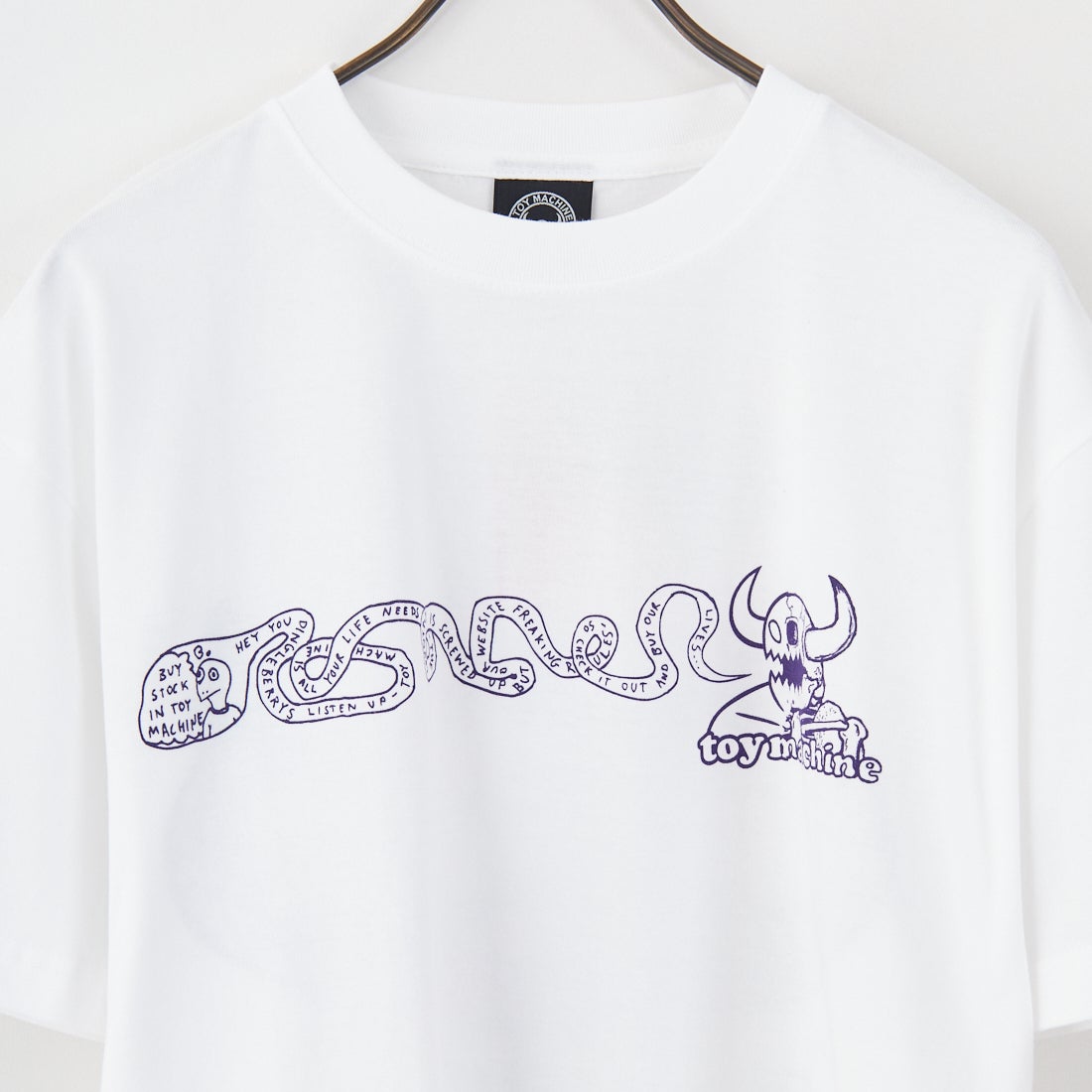 toy machine [トイマシーン] フィストロゴ ショートスリーブTシャツ [TMSFST12] WHITE