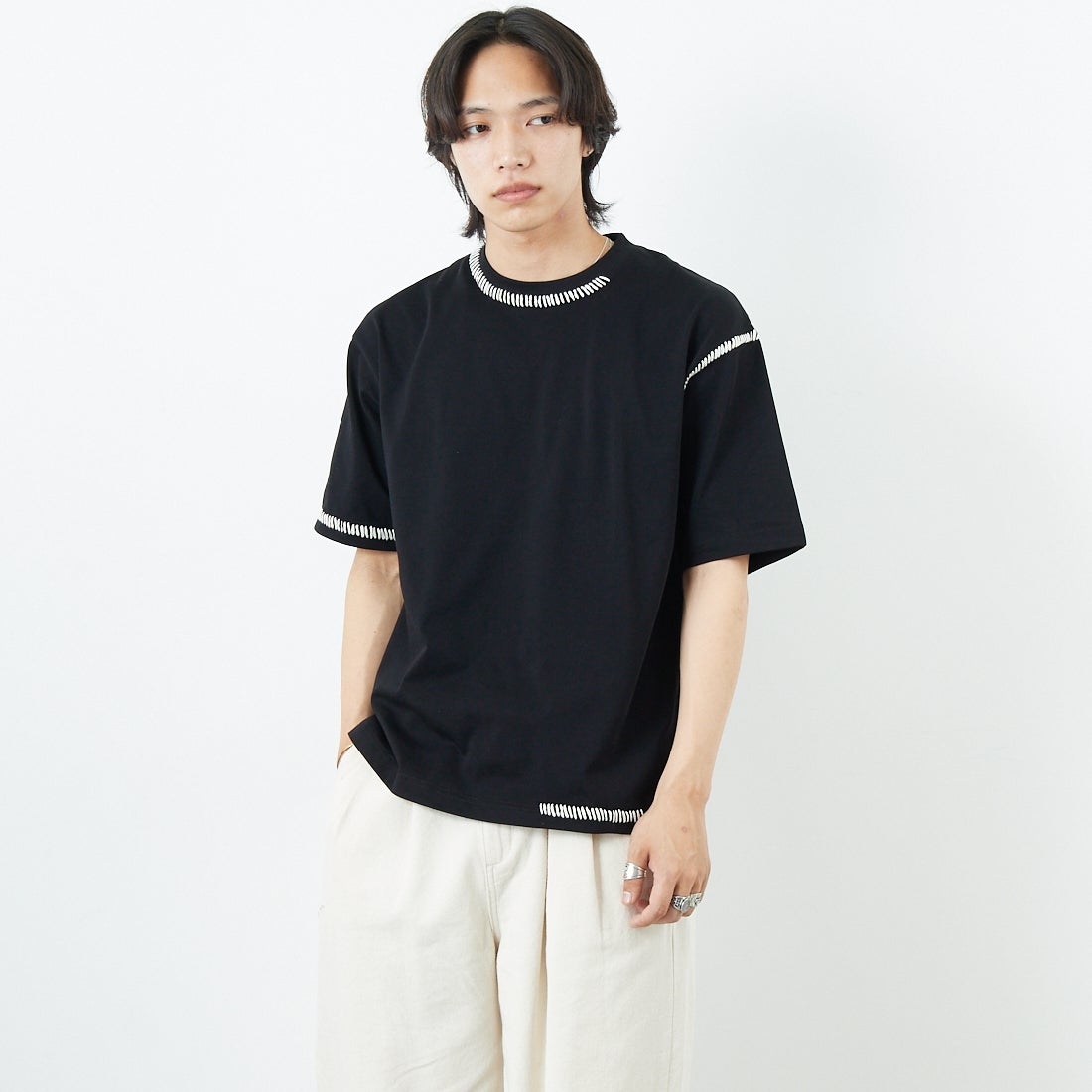 700 BLACK&&モデル身長：179cm 着用サイズ：1&&