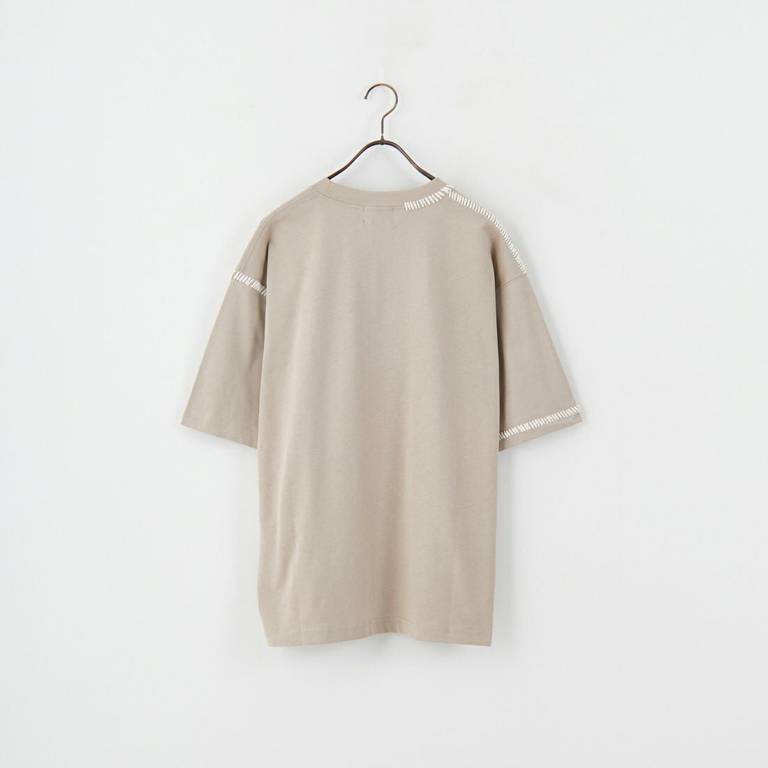 SLICK [スリック] ブランケットステッチTシャツ [5230121] 520 GRY BE
