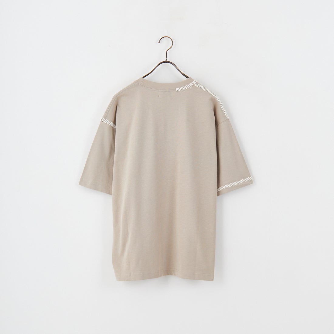 SLICK [スリック] ブランケットステッチTシャツ [5230121] 520 GRY BE