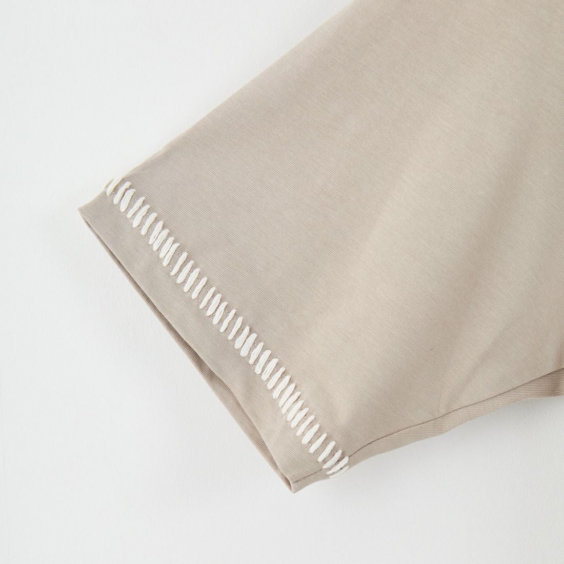 SLICK [スリック] ブランケットステッチTシャツ [5230121] 520 GRY BE