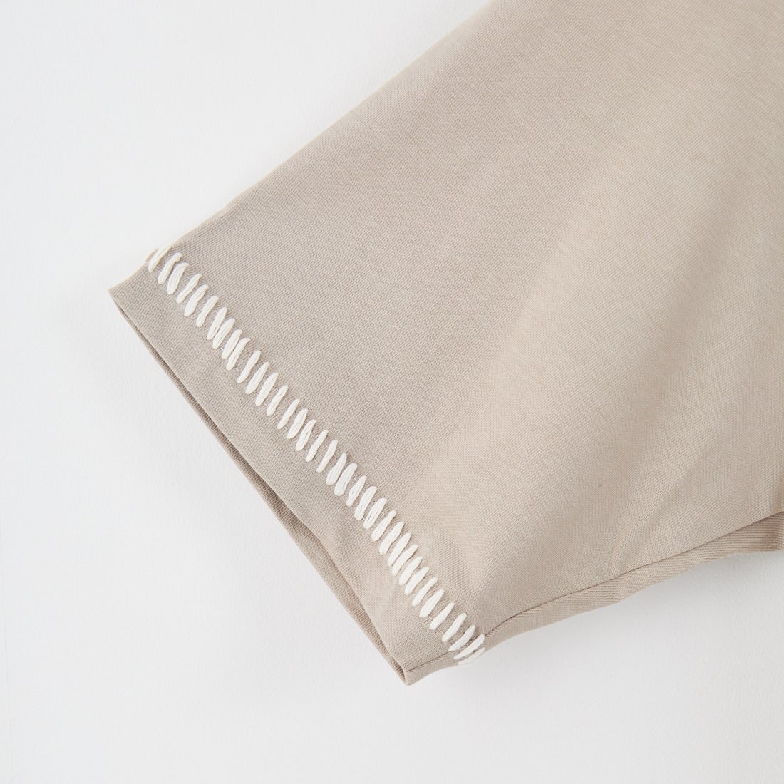 SLICK [スリック] ブランケットステッチTシャツ [5230121] 520 GRY BE