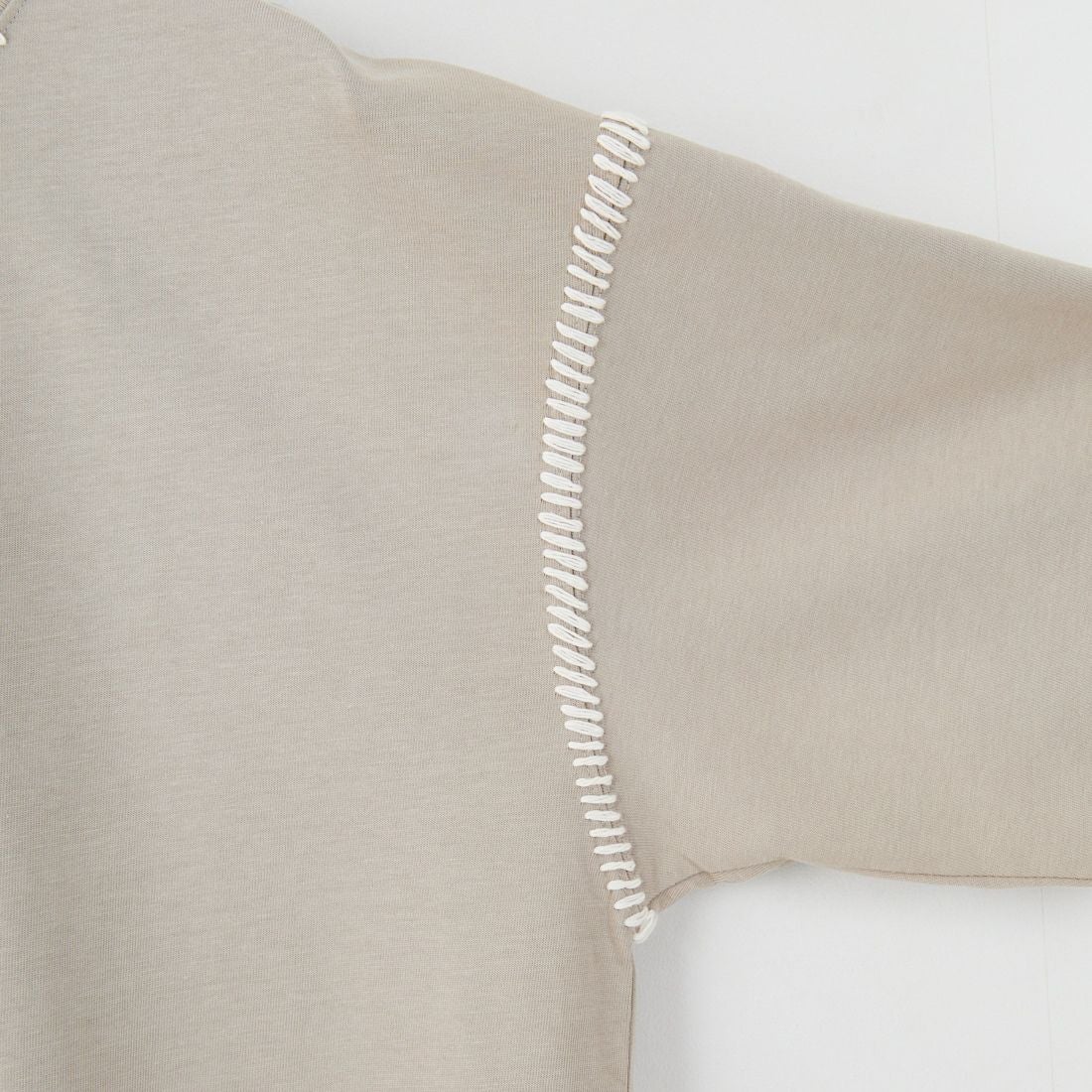 SLICK [スリック] ブランケットステッチTシャツ [5230121] 520 GRY BE