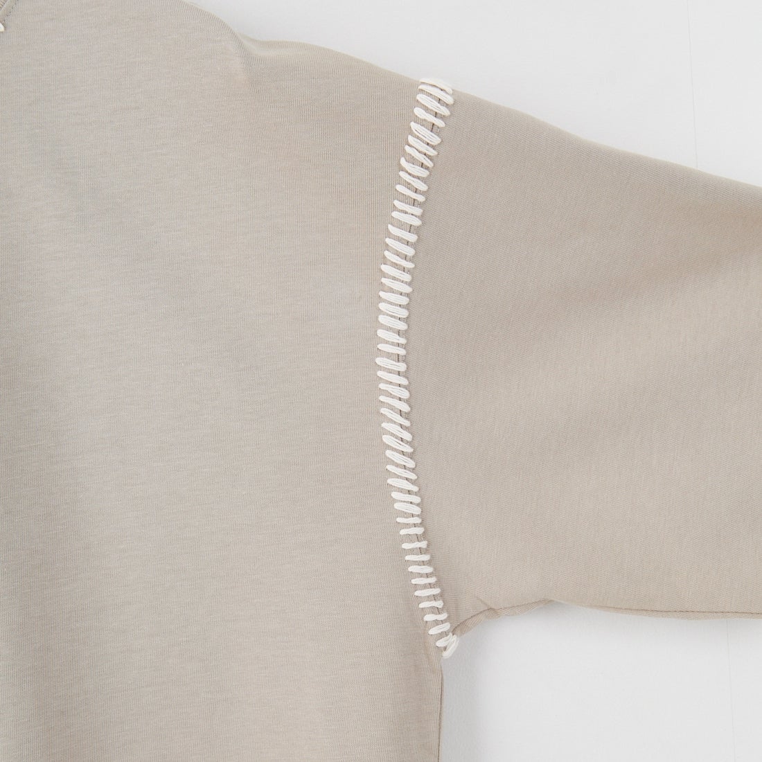 SLICK [スリック] ブランケットステッチTシャツ [5230121] 520 GRY BE