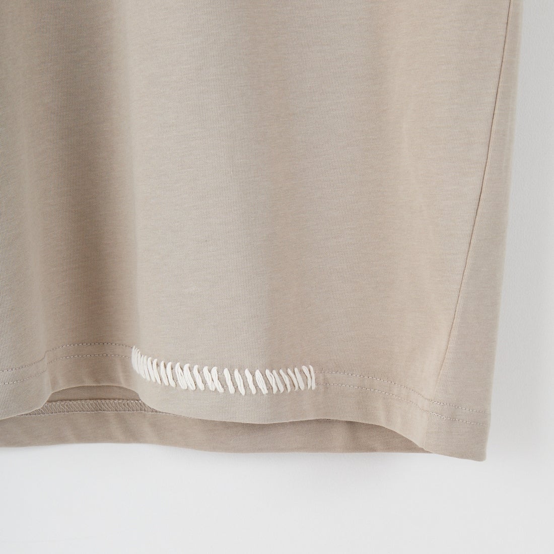 SLICK [スリック] ブランケットステッチTシャツ [5230121] 520 GRY BE