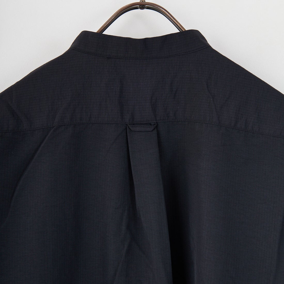 Jeans Factory Clothes [ジーンズファクトリークローズ] TECH ナイロンリップバンドカラーシャツ [EPC-53103] 4 BLACK
