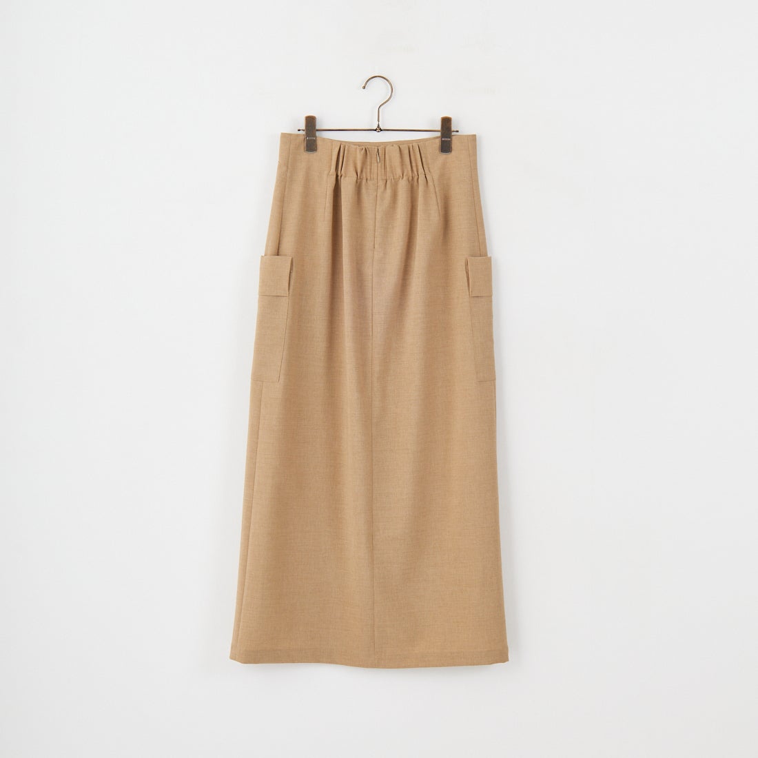 Jeans Factory Clothes [ジーンズファクトリークローズ] リネンライクポプリンタイトスカート [21254055] 033 ﾍﾞｰｼﾞｭ