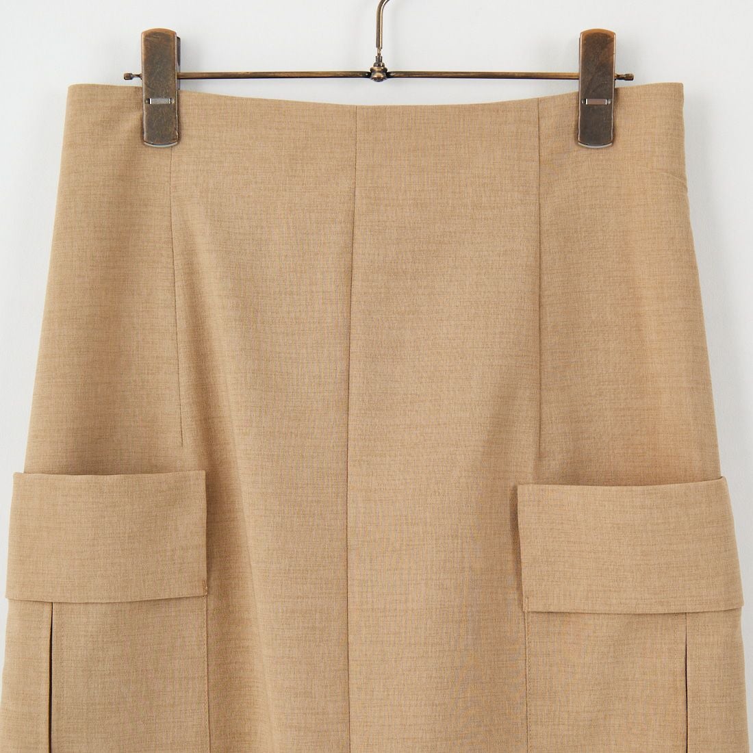 Jeans Factory Clothes [ジーンズファクトリークローズ] リネンライクポプリンタイトスカート [21254055] 033 ﾍﾞｰｼﾞｭ