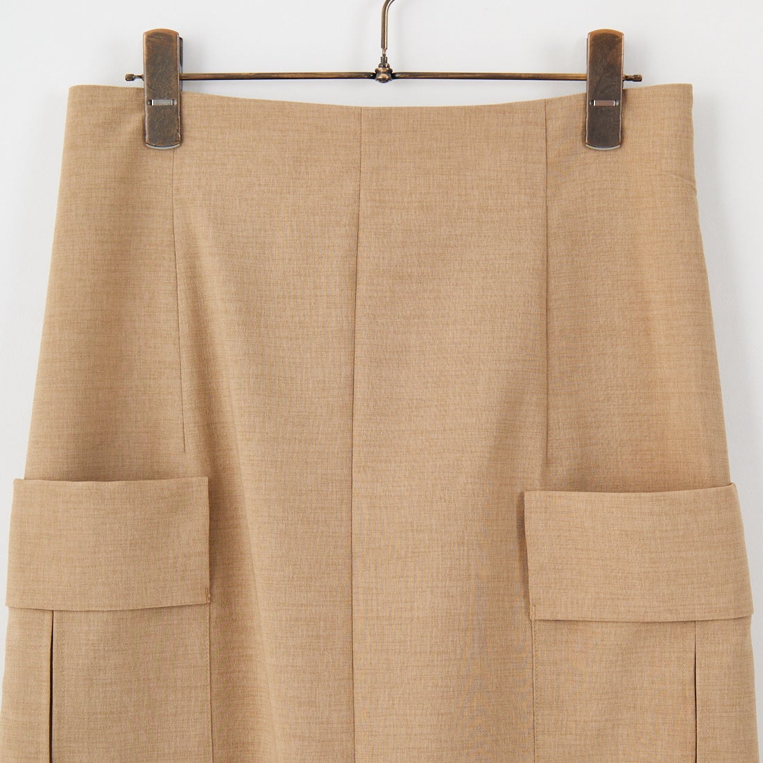 Jeans Factory Clothes [ジーンズファクトリークローズ] リネンライクポプリンタイトスカート [21254055] 033 ﾍﾞｰｼﾞｭ