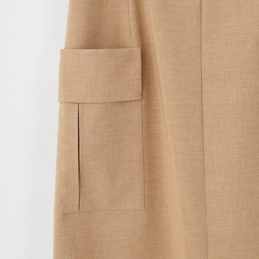 Jeans Factory Clothes [ジーンズファクトリークローズ] リネンライクポプリンタイトスカート [21254055] 033 ﾍﾞｰｼﾞｭ