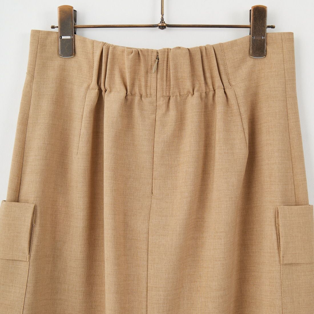 Jeans Factory Clothes [ジーンズファクトリークローズ] リネンライクポプリンタイトスカート [21254055] 033 ﾍﾞｰｼﾞｭ