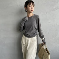 08 CHARCOA&&モデル身長：150cm 着用サイズ：F&&