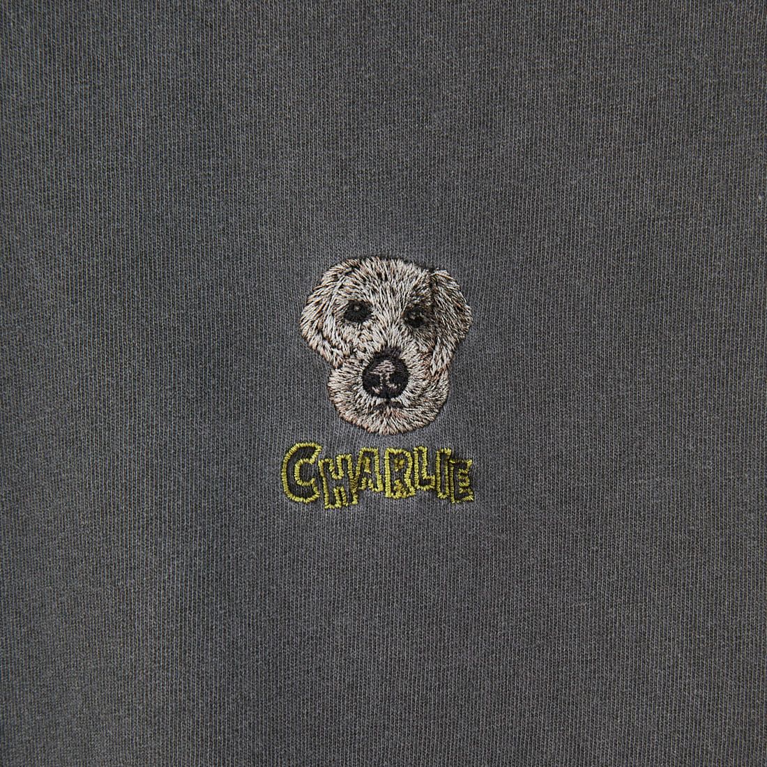 Jeans Factory Clothes [ジーンズファクトリークローズ] ピグメントドッグ刺繍Tシャツ [JFC-252-042] C CHR