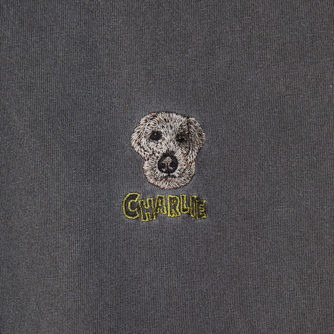 Jeans Factory Clothes [ジーンズファクトリークローズ] ピグメントドッグ刺繍Tシャツ [JFC-252-042] C CHR