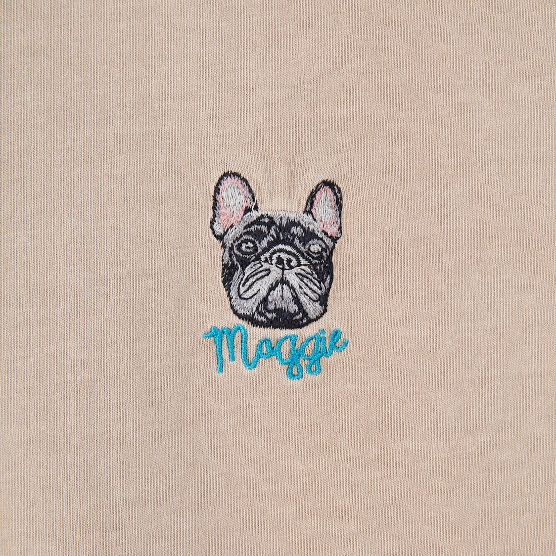 Jeans Factory Clothes [ジーンズファクトリークローズ] ピグメントドッグ刺繍Tシャツ [JFC-252-042] B GRE