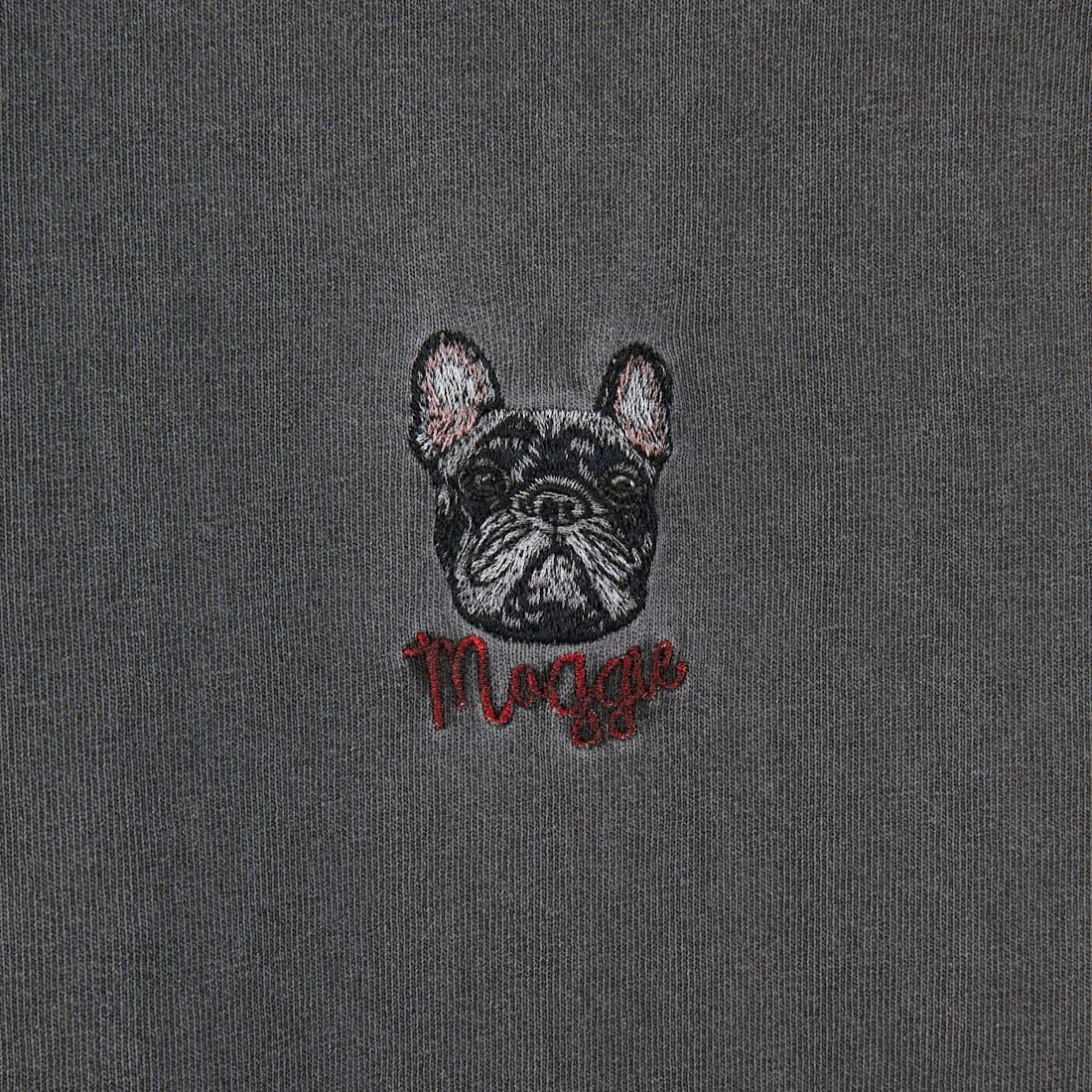 Jeans Factory Clothes [ジーンズファクトリークローズ] ピグメントドッグ刺繍Tシャツ [JFC-252-042] B CHR