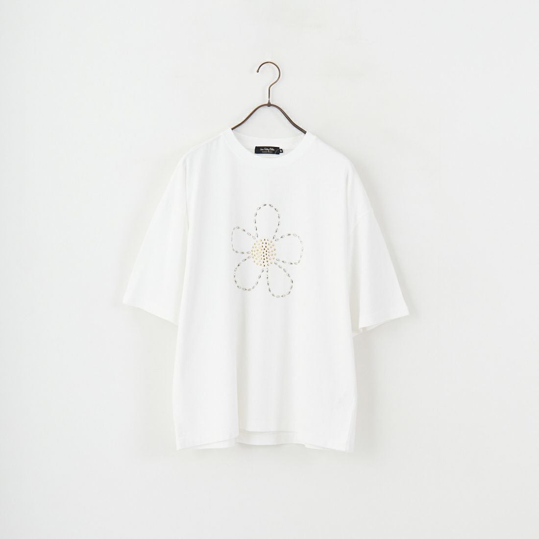 Jeans Factory Clothes [ジーンズファクトリークローズ] ピグメントスタッズTシャツ [JFC-252-043] A WHT