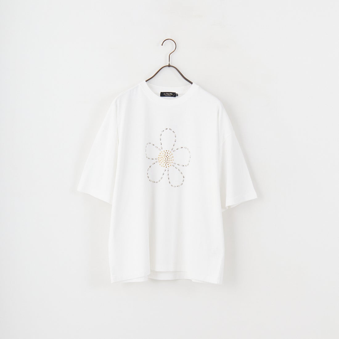 Jeans Factory Clothes [ジーンズファクトリークローズ] ピグメントスタッズTシャツ [JFC-252-043] A WHT