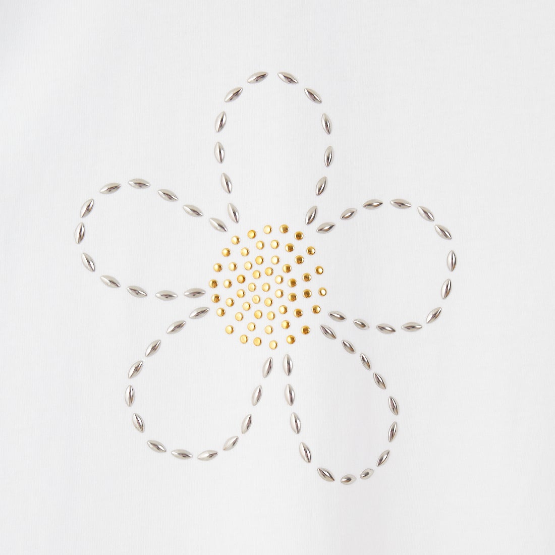 Jeans Factory Clothes [ジーンズファクトリークローズ] ピグメントスタッズTシャツ [JFC-252-043] A WHT