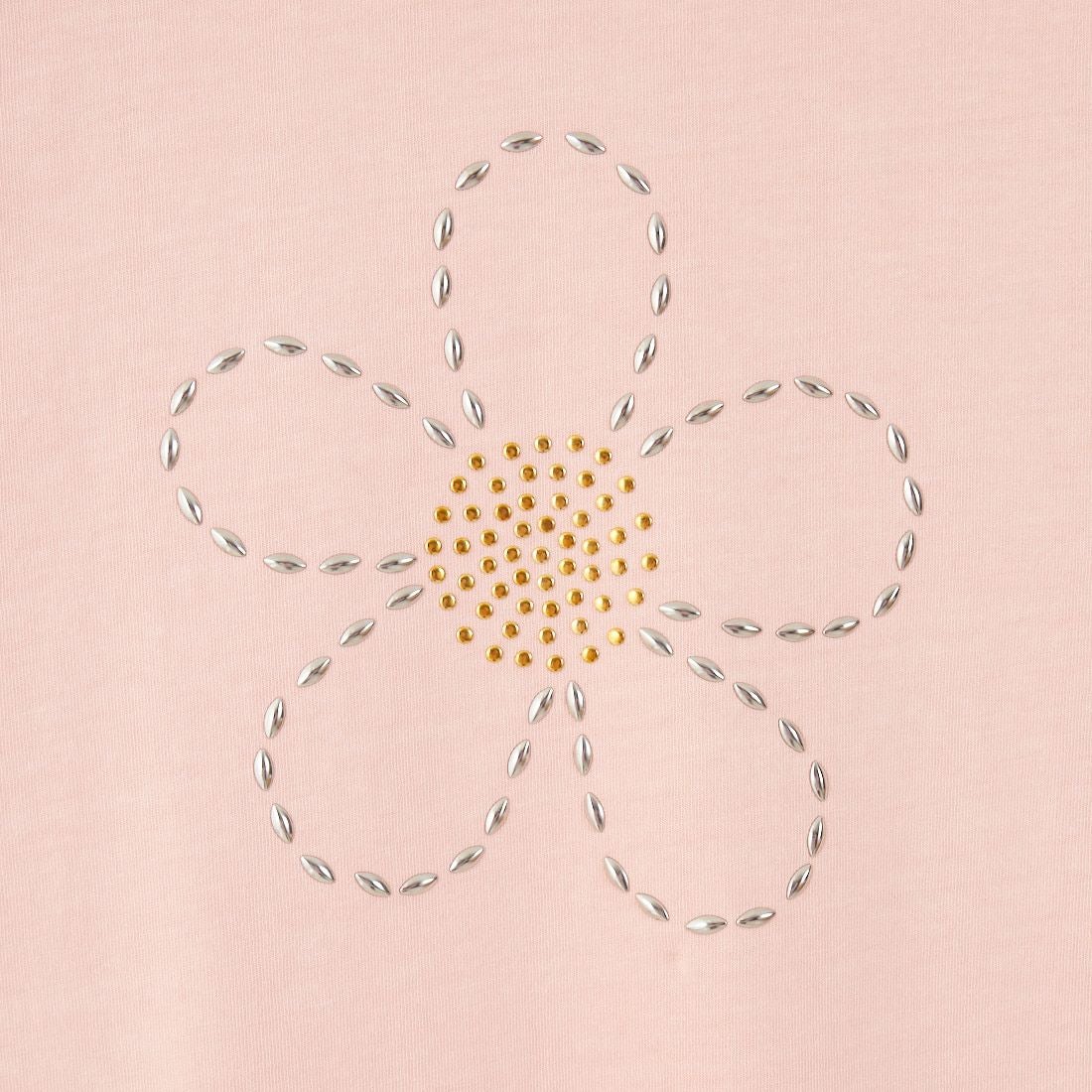 Jeans Factory Clothes [ジーンズファクトリークローズ] ピグメントスタッズTシャツ [JFC-252-043] A G.PNK