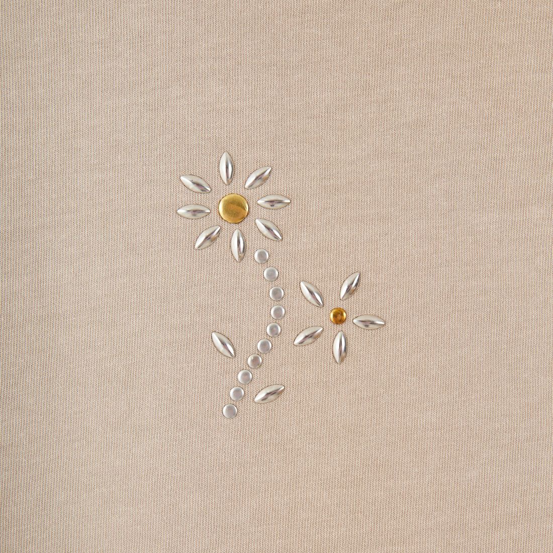 Jeans Factory Clothes [ジーンズファクトリークローズ] ピグメントスタッズTシャツ [JFC-252-043] B GRE