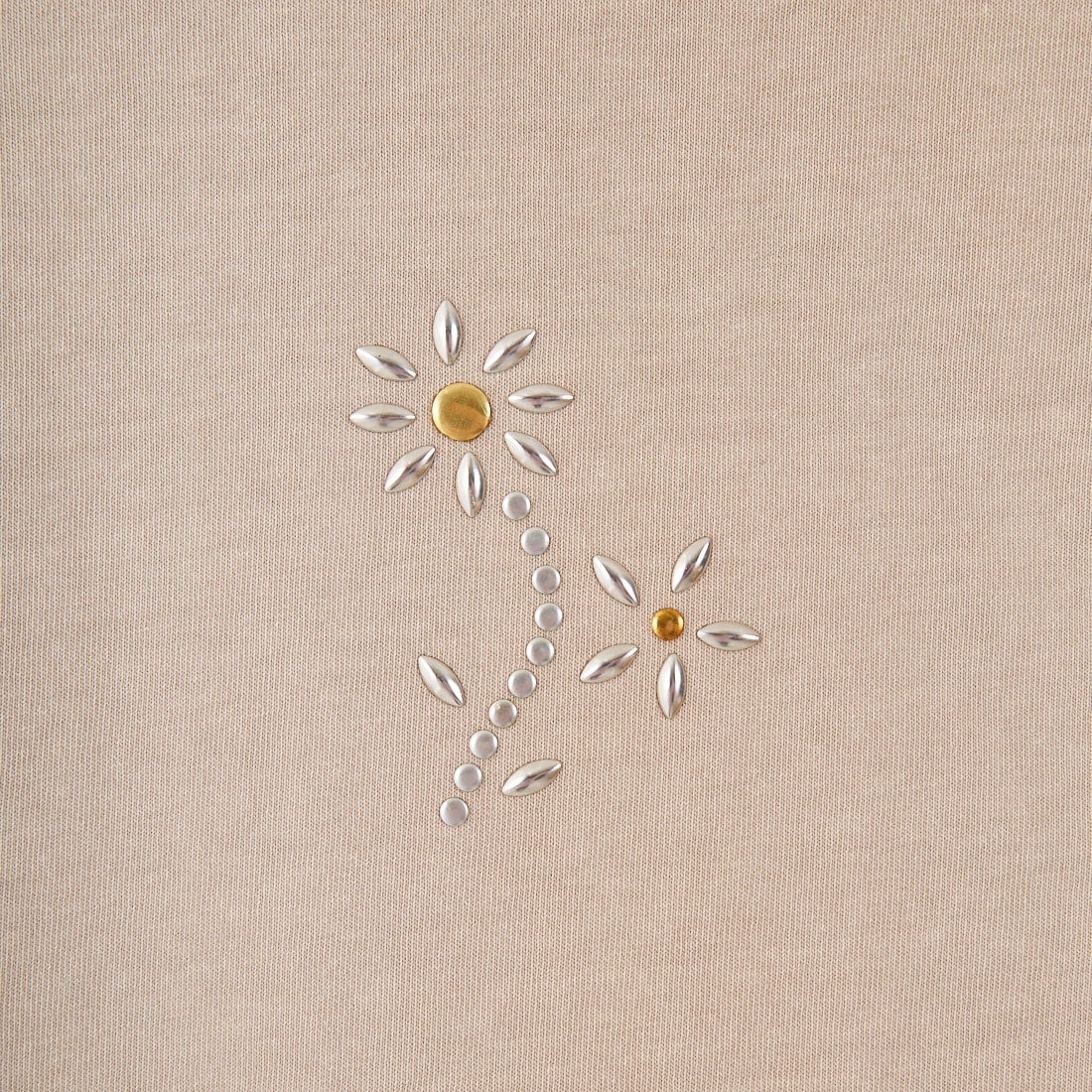 Jeans Factory Clothes [ジーンズファクトリークローズ] ピグメントスタッズTシャツ [JFC-252-043] B GRE