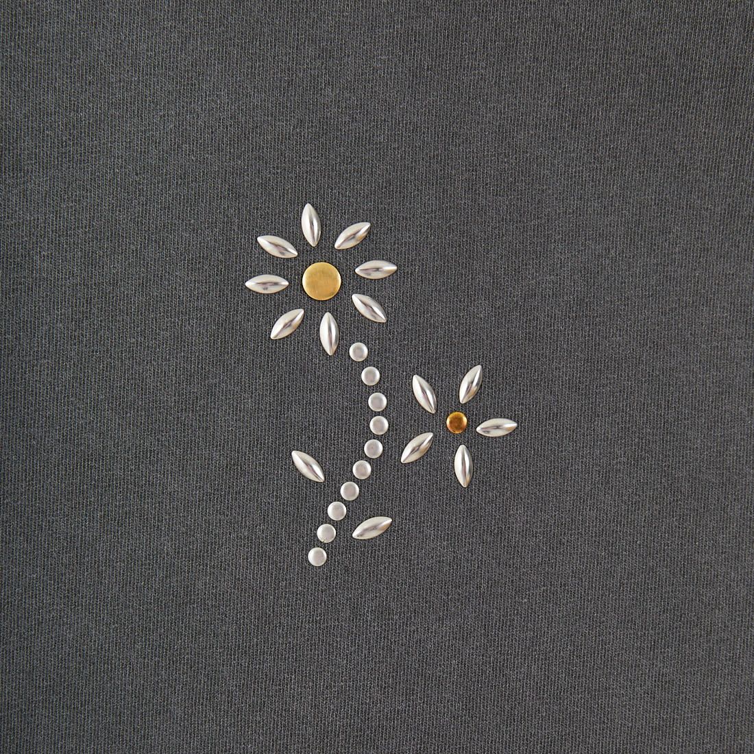 Jeans Factory Clothes [ジーンズファクトリークローズ] ピグメントスタッズTシャツ [JFC-252-043] B CHR