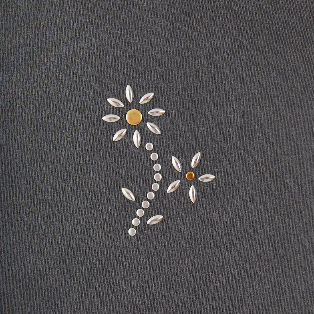 Jeans Factory Clothes [ジーンズファクトリークローズ] ピグメントスタッズTシャツ [JFC-252-043] B CHR