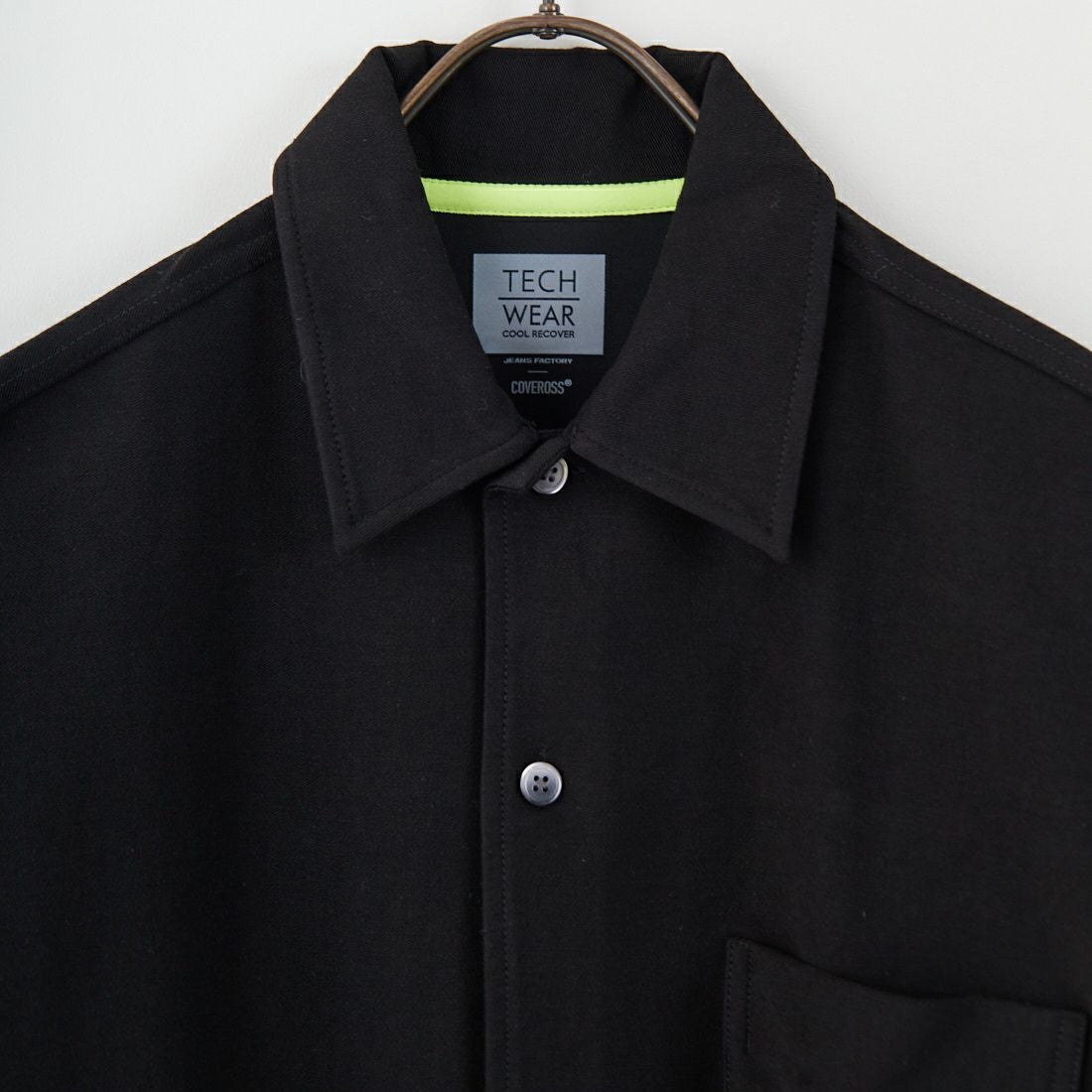 Jeans Factory Clothes [ジーンズファクトリークローズ] TECH WEAR クールリカバーシャツ [JFC-252-022] BLACK
