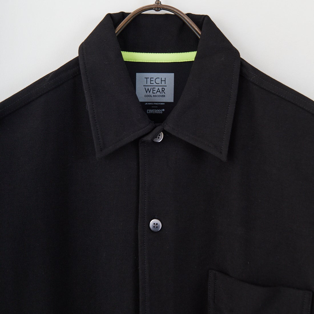 Jeans Factory Clothes [ジーンズファクトリークローズ] TECH WEAR クールリカバーシャツ [JFC-252-022] BLACK