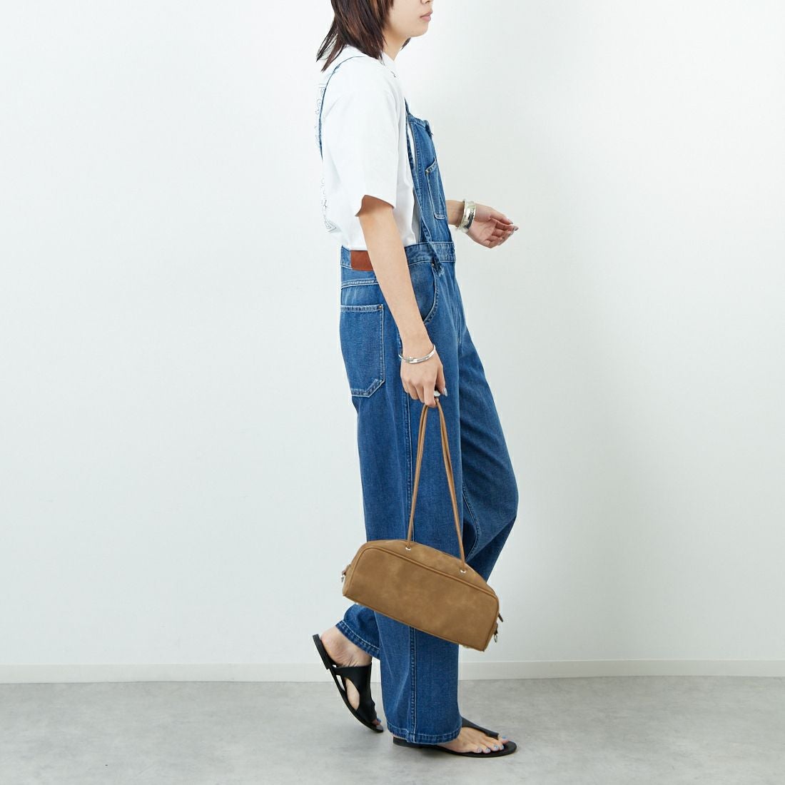 ANTGAUGE [アントゲージ] ワイドフレアデニムオーバーオール [C2336