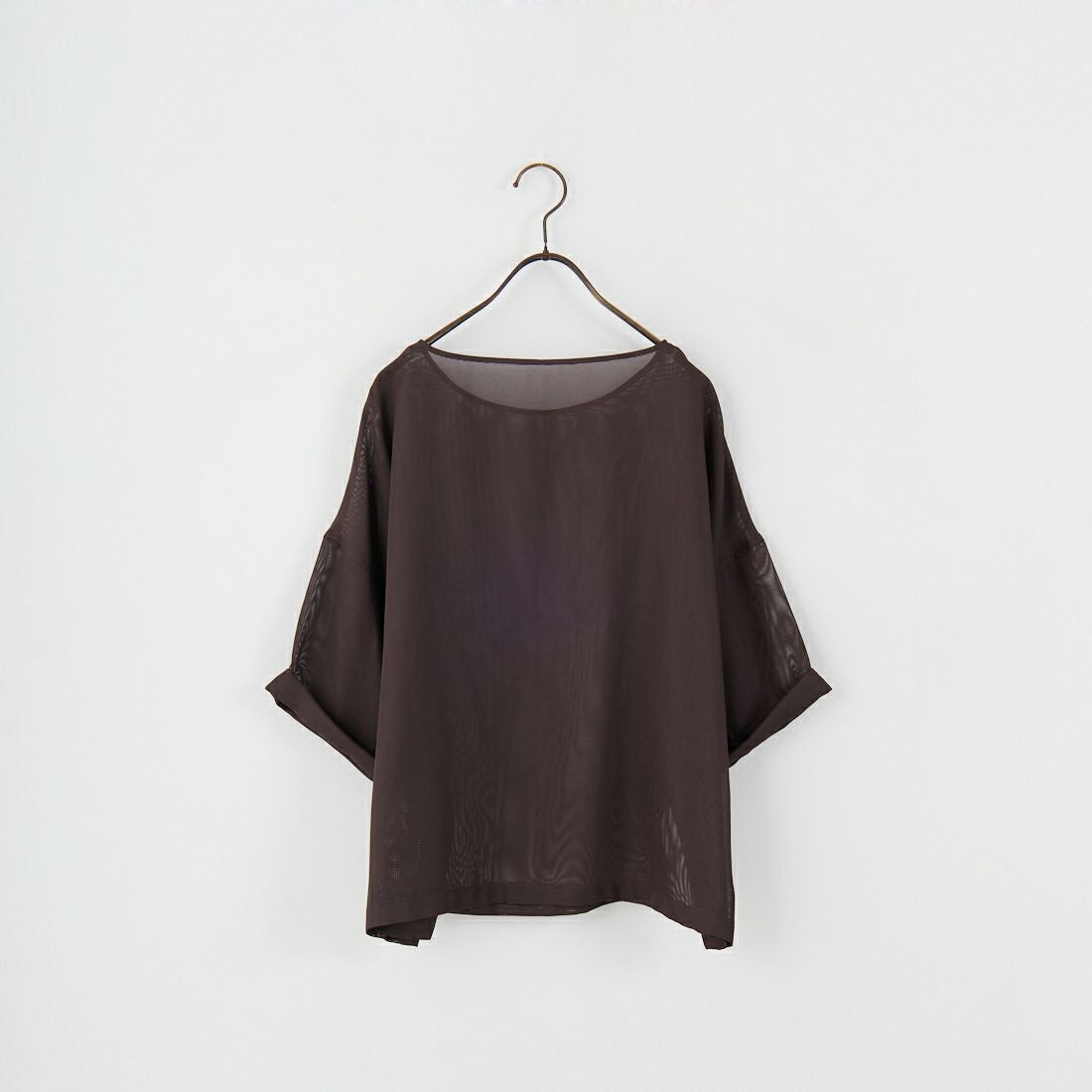 MICA&DEAL [マイカアンドディール] メッシュTブラウス [0125201156] BROWN