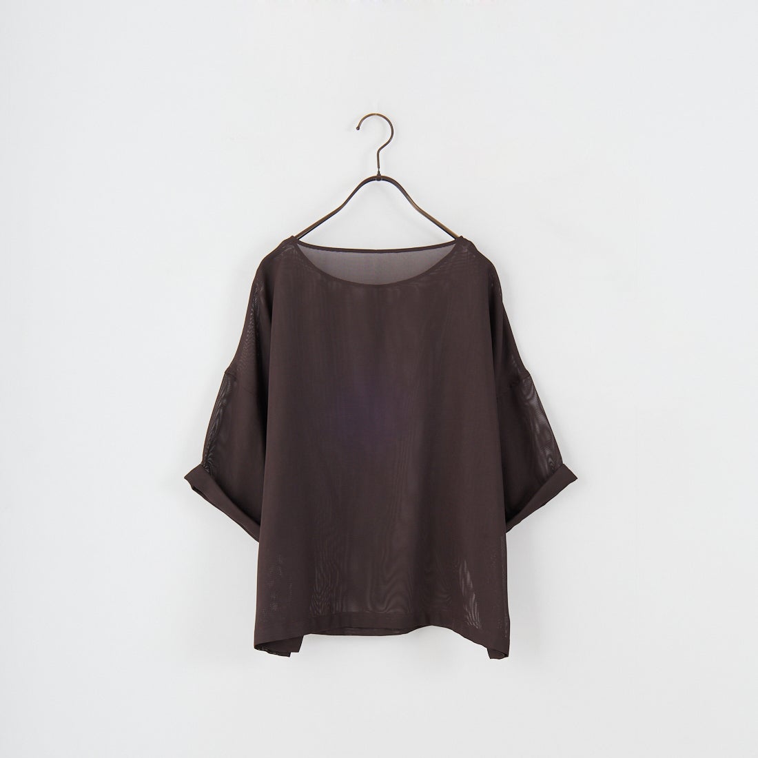 MICA&DEAL [マイカアンドディール] メッシュTブラウス [0125201156] BROWN