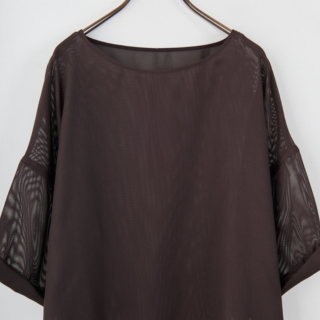 MICA&DEAL [マイカアンドディール] メッシュTブラウス [0125201156] BROWN