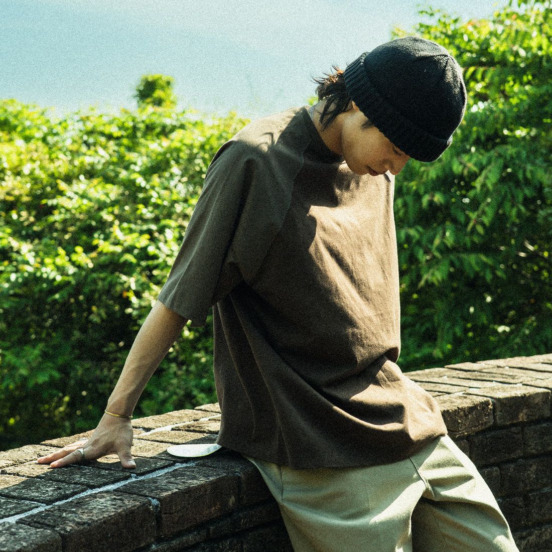 BROWN/KHAK&&モデル身長：179cm 着用サイズ：0&&