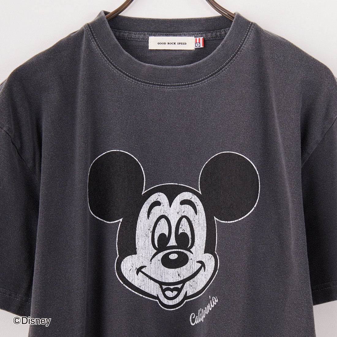 GOOD ROCK SPEED [グッドロックスピード] 別注 / MICKEY MOUSE / プリントTシャツ [INTN-040-JF] CHARCOAL