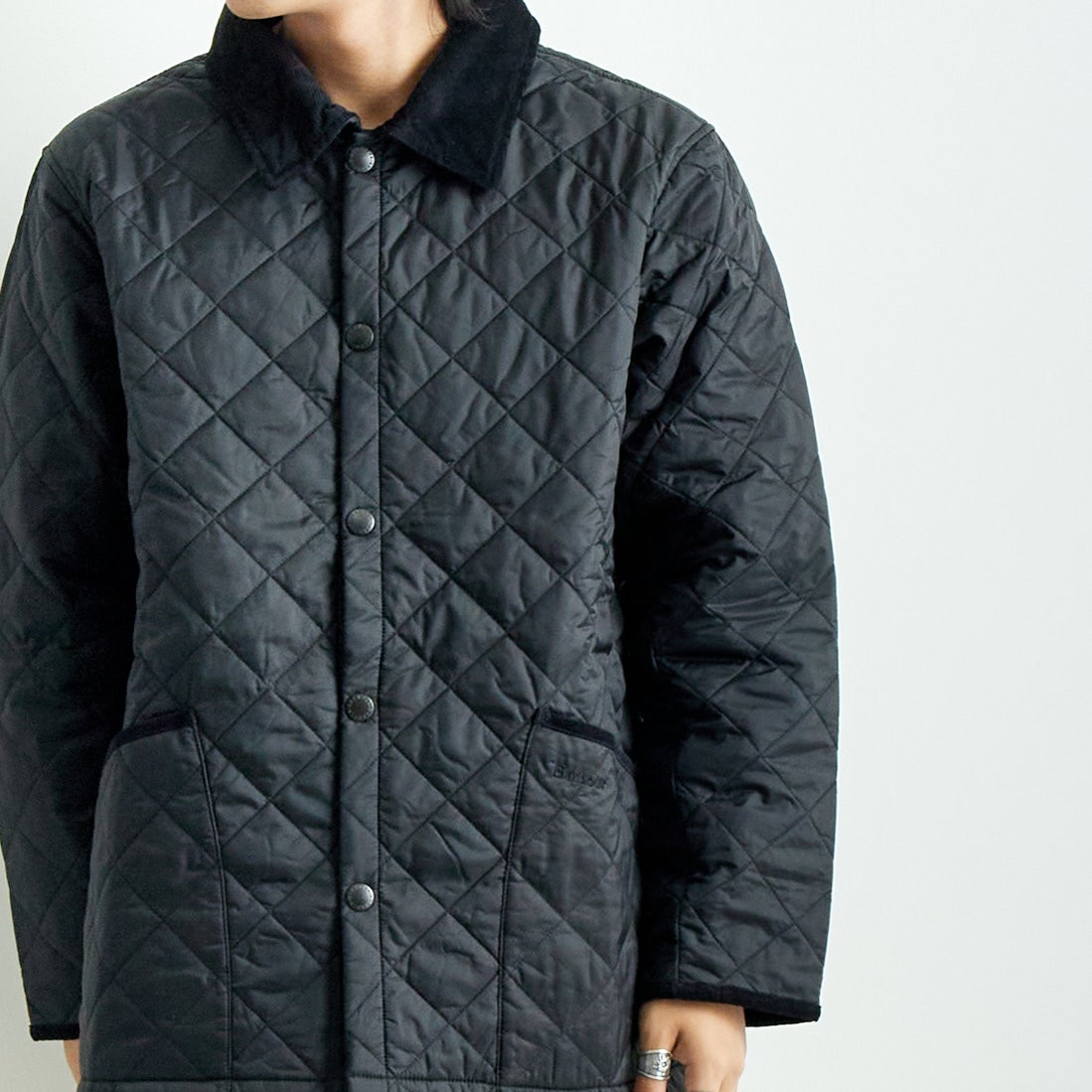 Barbour [バブアー] リデスデイル キルティングブルゾン [MQU1794] BK91 &&モデル身長：179cm 着用サイズ：40&&