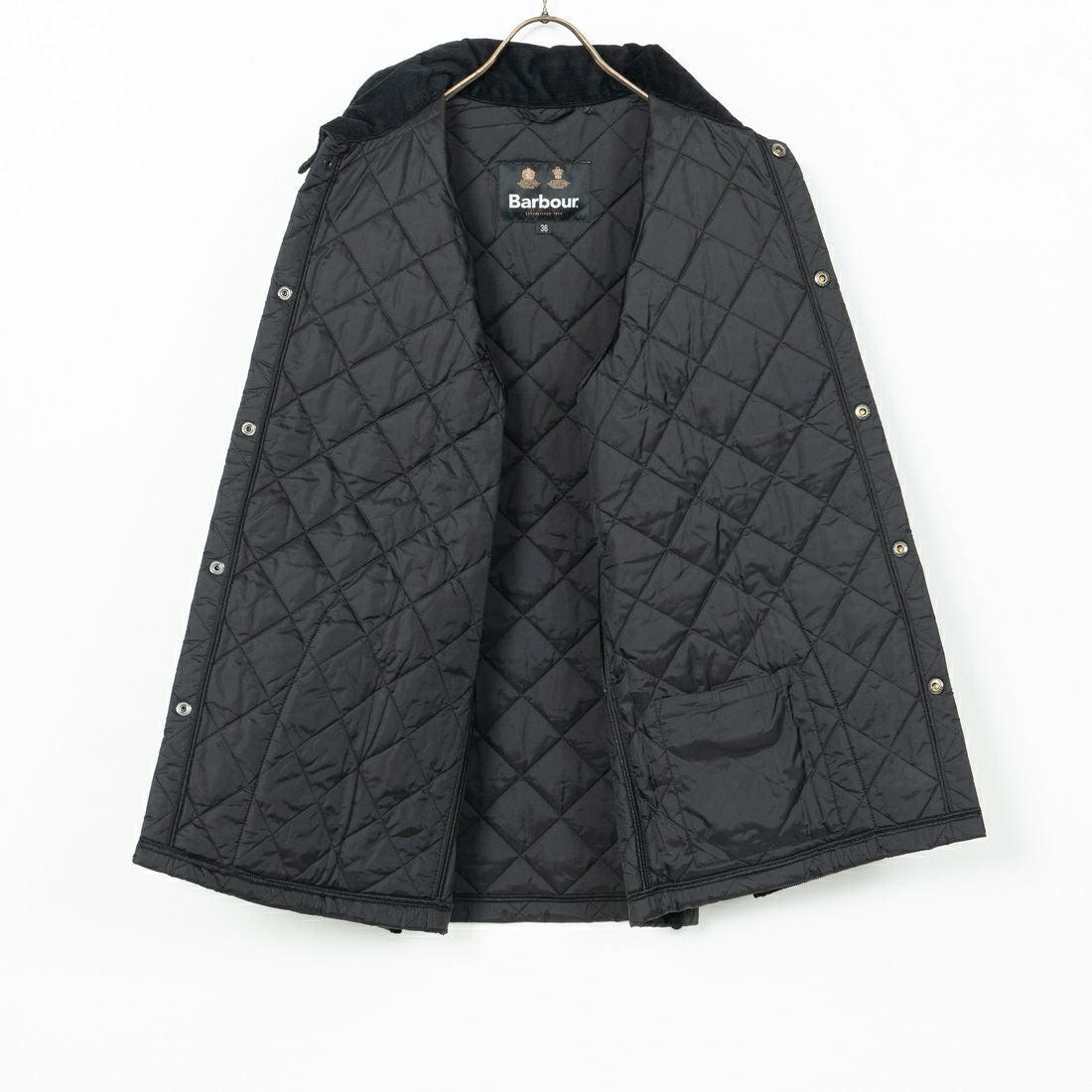 Barbour [バブアー] リデスデイル キルティングブルゾン [MQU1794] BLACK