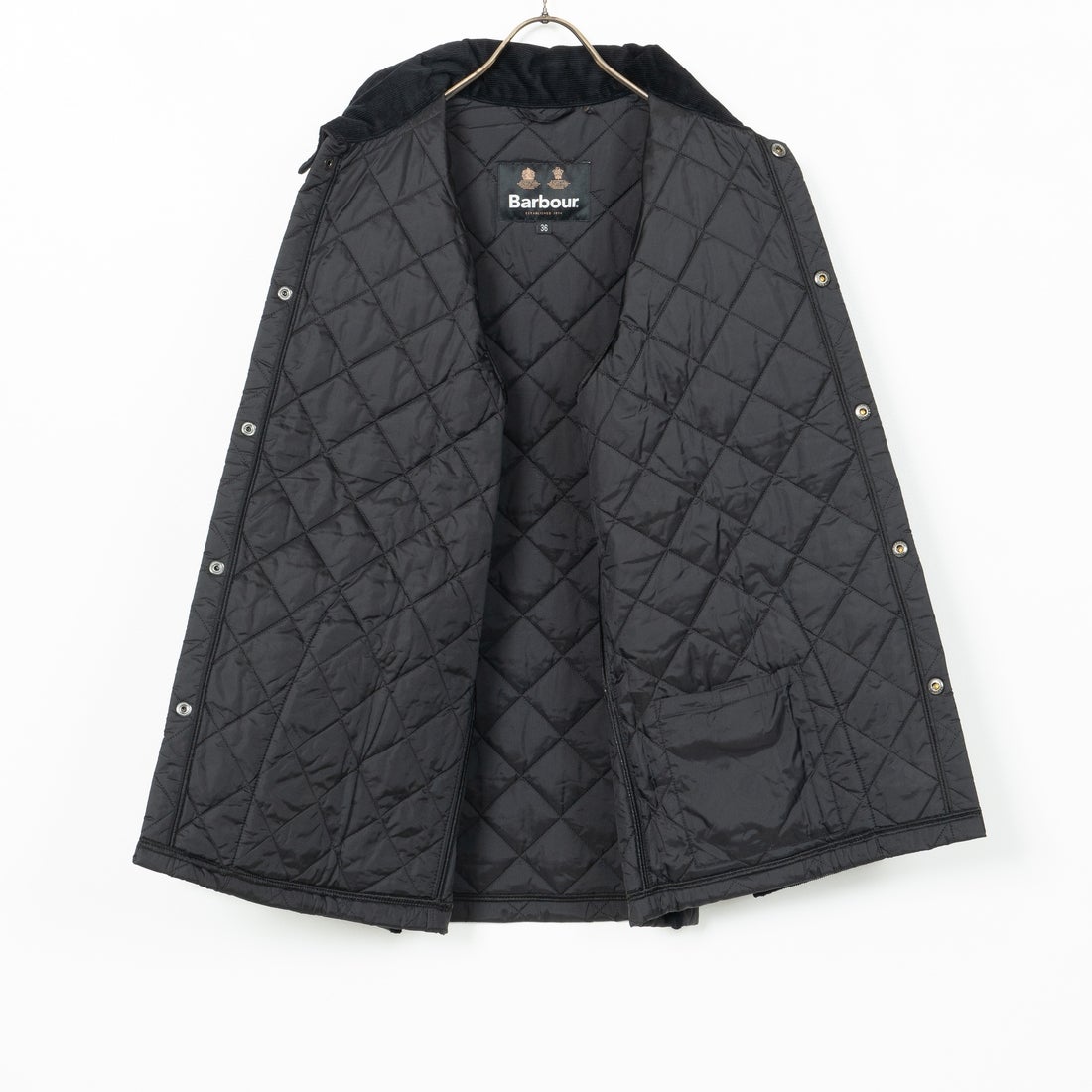 Barbour [バブアー] リデスデイル キルティングブルゾン [MQU1794] BLACK