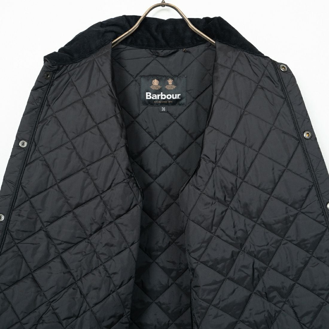 Barbour [バブアー] リデスデイル キルティングブルゾン [MQU1794] BLACK