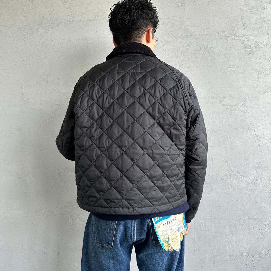 Barbour [バブアー] スペイキルティングジャケット [MQU1802] BK91 &&モデル身長：168cm 着用サイズ：38&