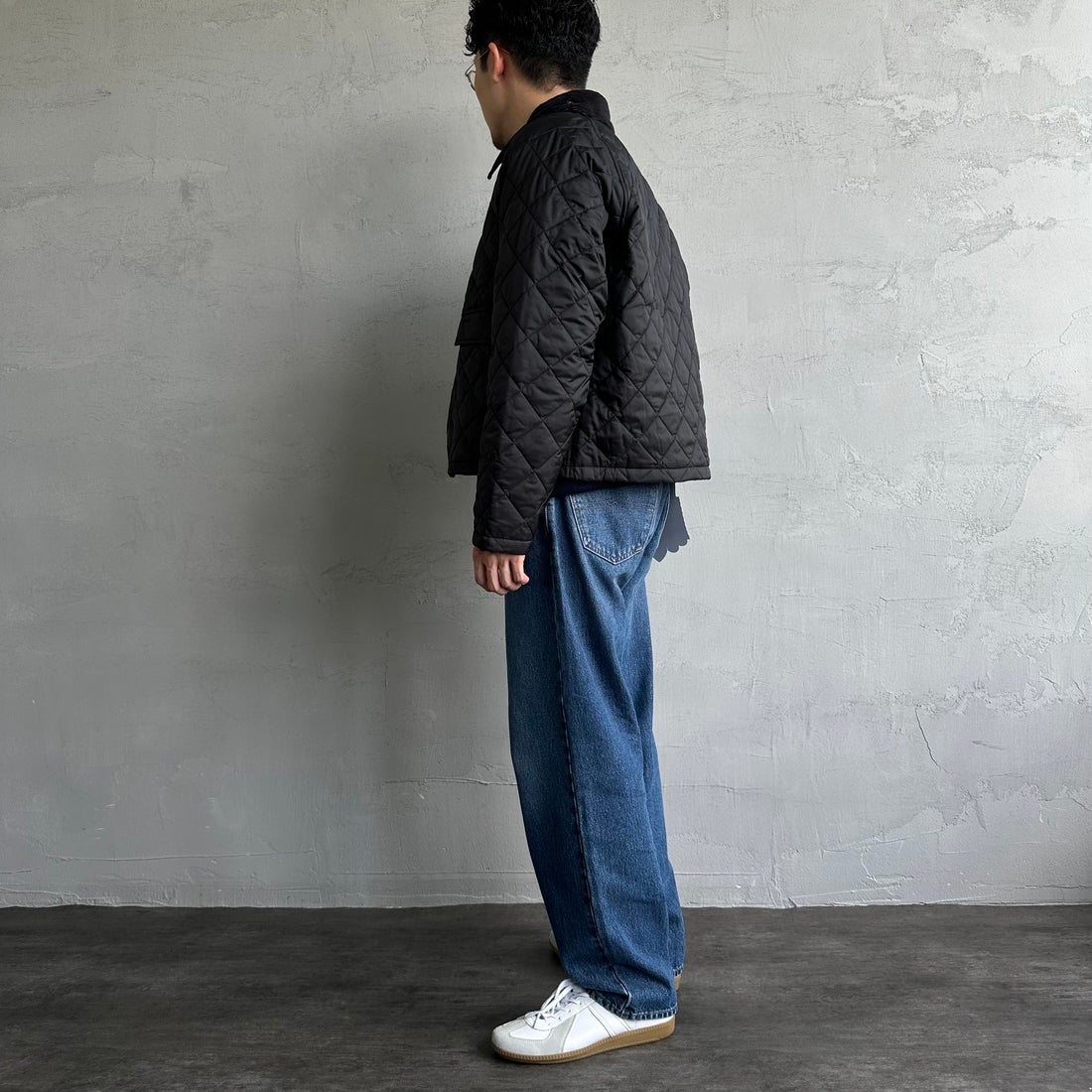 Barbour [バブアー] スペイキルティングジャケット [MQU1802] BK91 &&モデル身長：168cm 着用サイズ：38&